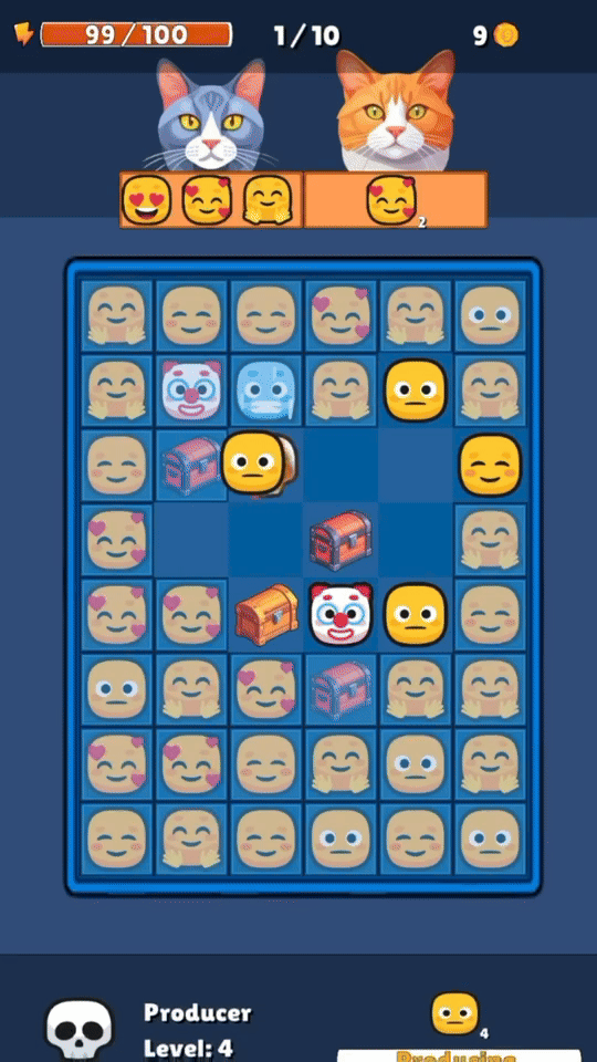 Emoji Merge prototype gameplay